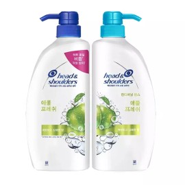Apple Fresh 두피 토탈솔루션 헤드앤숄더 샴푸 애플프레쉬 2종택1 린스 Scalp Total Solution Head & Shoulder Shampoo Apple Fresh 2 Options 1 Rinse