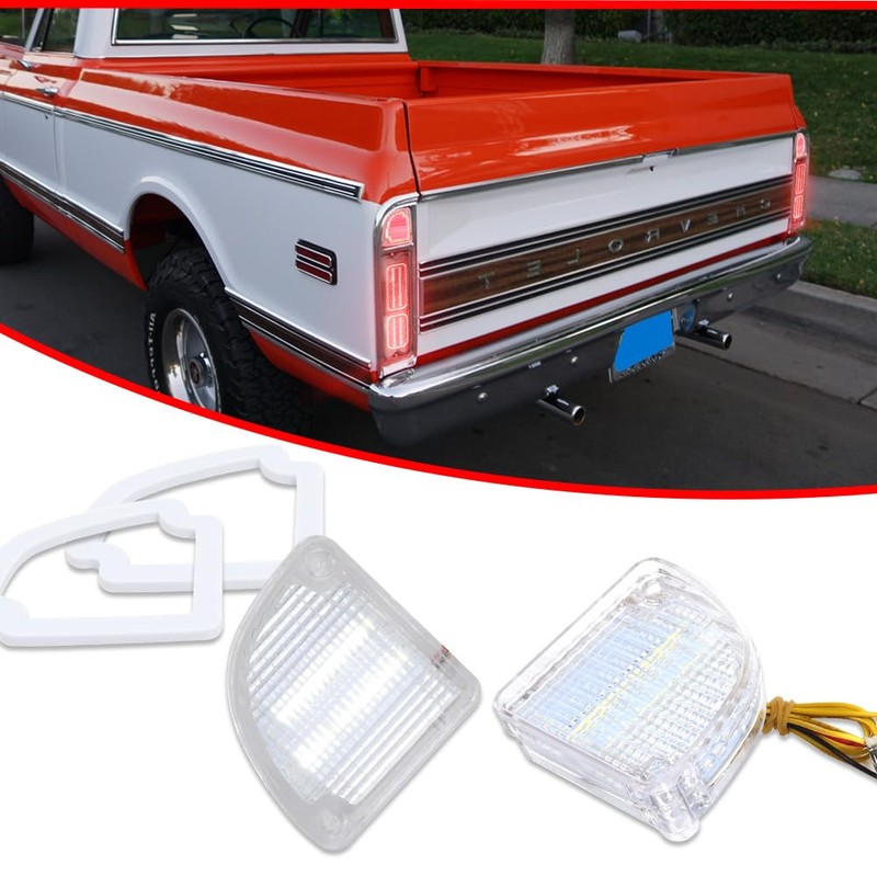 KENRTIR Clear Reverse Backup Light with Gaskets for 1967 1968