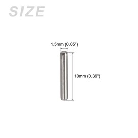 METALLIXITY 1.5x10mm 100pcs 304 Stainless Steel Knock Pins Shelf Support Peg Pins Fastener Element for Metal Devices Furniture Installation Industrial DIY