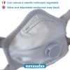 Novasalus FFP3 Respirator Masks with Valve, Cup Shape Protective Masks,
