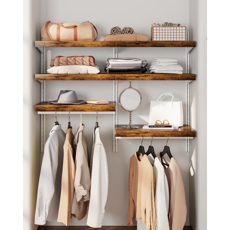 Makentra 4 Pcs 40×16 Wire Shelf Cover – Engineered Wood