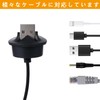 JooBsoso Desk Hole Cover (3pcs) 25mm Flexible Rubber Cable Cord