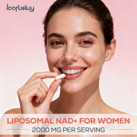 NAD para mujeres, NMN alternativa, NAD liposomal femenino, 180 cápsulas