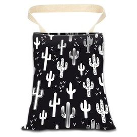 ANKVRP Car Garbage Can, Car Trash Bag, Car Garbage Bag, Hanging Car Trash Can for Car Accessories, Vehicle, Travelling, Camping, Cute Car Back Seat Organizer, Abstract Fun Cactus