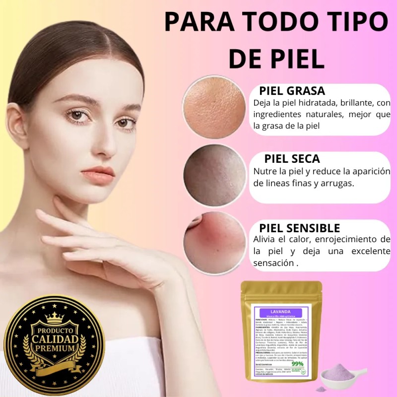 Mascarilla Jelly Lavanda Hidratante Reafirmante