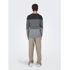 Men's O&S Slim Long Sleeve Knit Pullover Crew Neck Essential