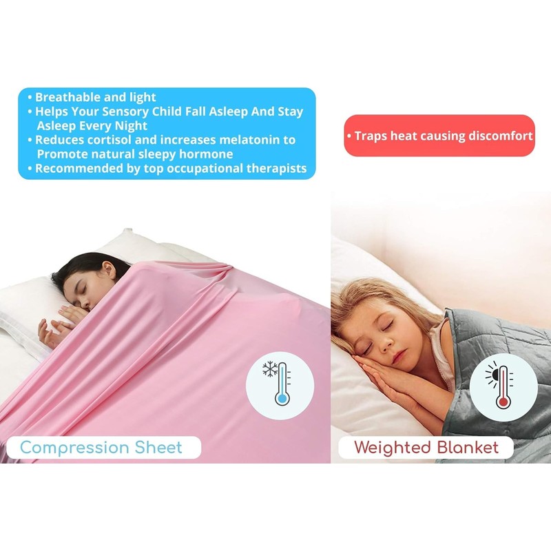 Sensory Compression Blanket Sensory Bed Sheet Compression Alternative to Heavy