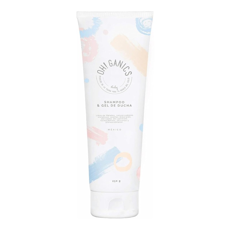 OH! GANICS Shampoo y Gel de Ducha para Bebé, 250