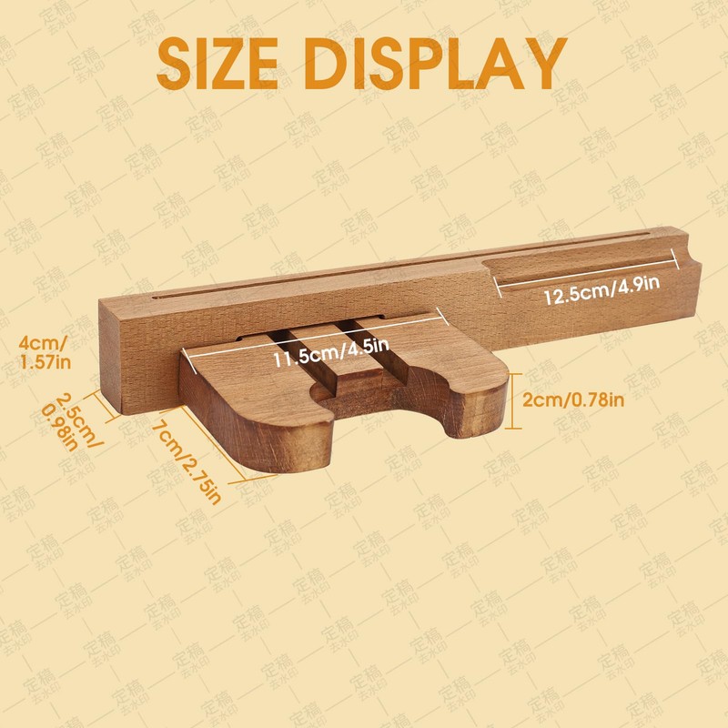 Gugxiom Light up Wooden Guitar Stand,Note Pattern Designs,Guitar Wall Mount