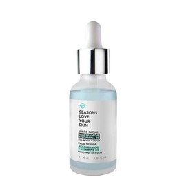 Seasons Love Your Skin Tratamiento con Niacinamida: Limpiador Facial en Espuma Detox + Serum Facial Niacinamida + Protector Solar FPS 50 Efecto Mate
