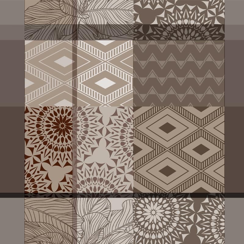 Martina Home Oilcloth Tablecloth Pompe Brown 180x140cm