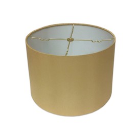 Royal Designs, Inc. Shallow Drum Hardback Lamp Shade, HB-610-10AGL, Antique Gold, 9 x 10 x 7