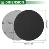X AUTOHAUX Sandpaper Hook & Loop Sanding Sheets 125x125mm Black
