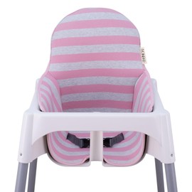 JYOKO KIDS Seat Covers Compatible with Antilop Chair, 100% Cotton (Pink Island)