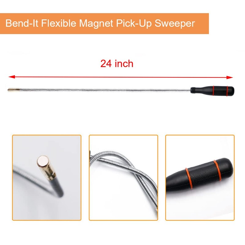 4 Pack Telescoping Magnet Pick-up Tool Set - Retrieving Telescoping