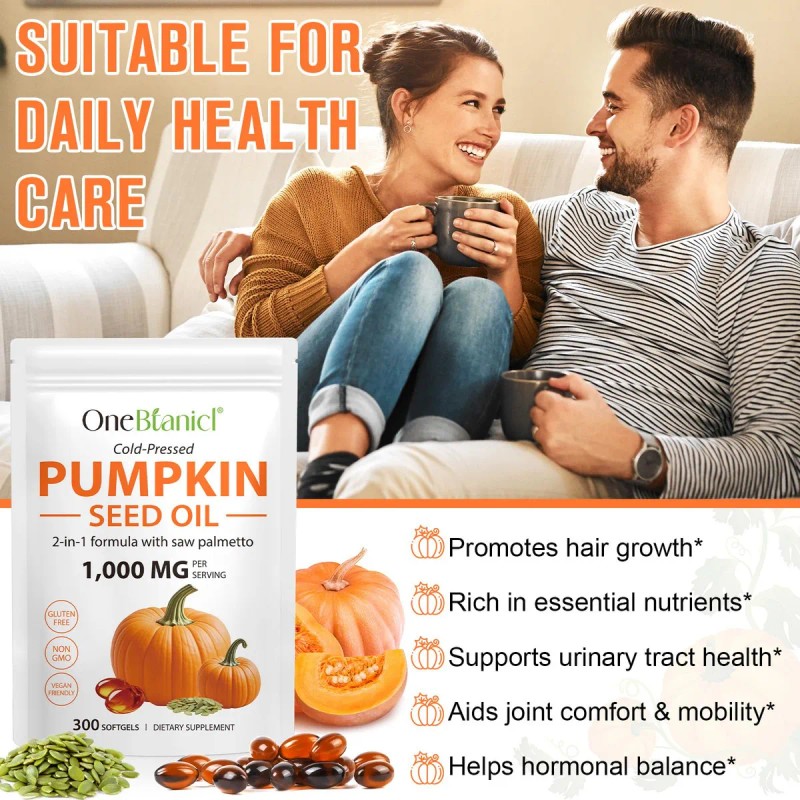 Hbikclyc Aceite Semilla Calabaza Y Saw Palmetto 300 Cpsulas