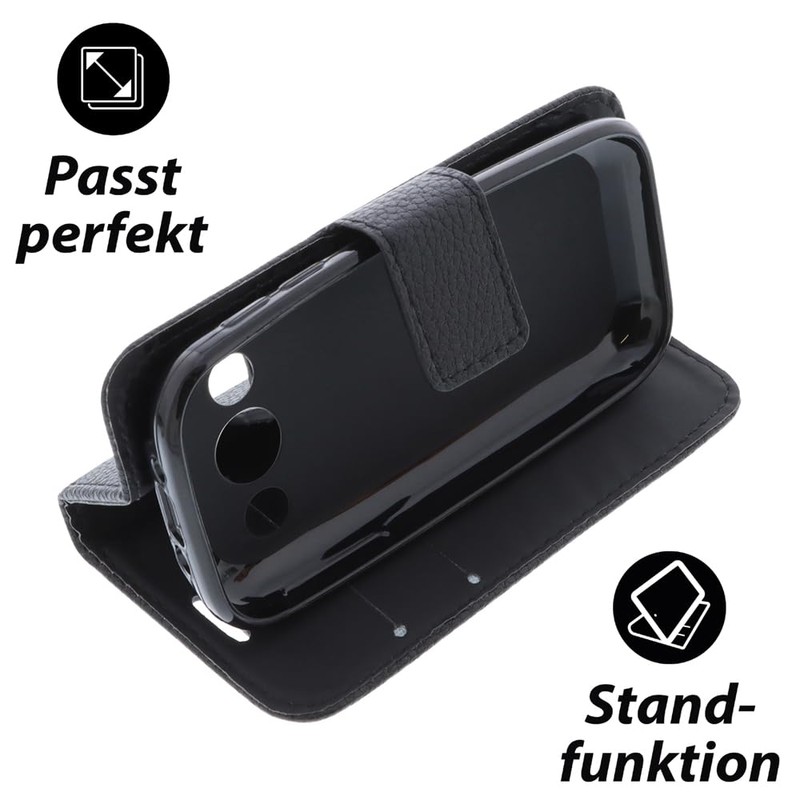 foto-kontor Case Compatible with Emporia Euphoria V50 Book Style Black