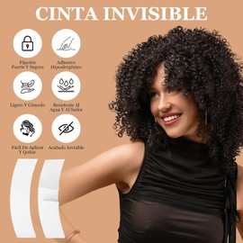 72 Unids/Bolsa Peluca Cinta Adhesiva de Doble Cara, Cinta para Peluca con Encaje Frontal, Cintas Adhesivas Fuertes de Doble Cara a Prueba de Agua para Extensiones de Cabello