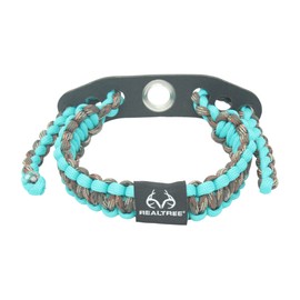 Ten Point Gear Realtree® Paracord Archery Bow Wrist Sling - 100% Full Grain Leather 550 Paracord (T Blue Camo)