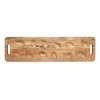 Creative Co-Op Mango Wood Oyster Serving Board with Handles, Natural
