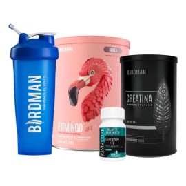 Birdman Fitmingo 510g + Creatina 450g + Shaker + Complejo B