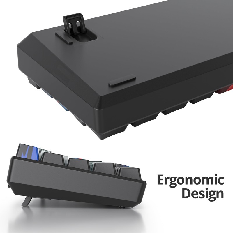 Ussixchare 60 Percent Gaming Keyboard 60% Mechanical Keyboard LED Backlit