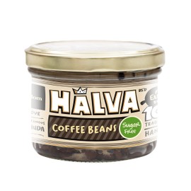 Halva Kingdom Open Sesame Sugar Free Halva Vegan Dessert | Healthy Ingredients, Gluten Free, Kosher Certified Jar (SUGAR FREE COFFEE BEANS)