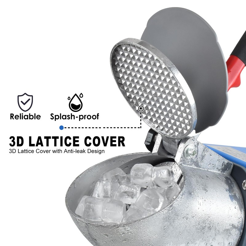 Electric Shaved Ice Machine,with Ice Pick and Scoop,3 Blades of