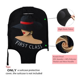 hswosnas Luggage Cover Approved Travel Suitcase Protector Fashion Queen Elastic Washable Unique Themed Suitcase Covers for 21-24 Inch Luggage (M)