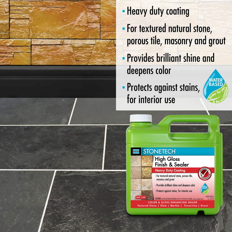 STONETECH High Gloss Finish & Sealer, 1 Gallon (3.8L) Bottle