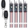dstfuy Mini Remote Switch 12V,5V/12V/24V/5A Relay Wireless Light Switch 4