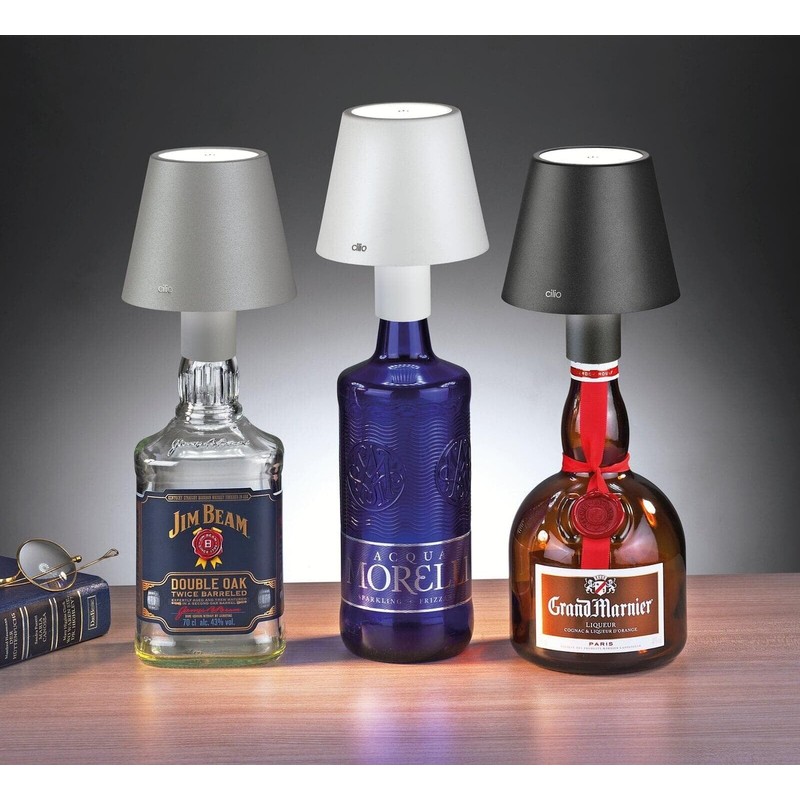 Cilio LUCE LED Bottle Lamp Portable-Rechargeable with Touch Sensor, Dimmable,
