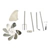 Metal Windmill 360 Degree Rotation Rustproof Waterproof Decorative Stake Wind