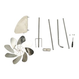 Metal Windmill 360 Degree Rotation Rustproof Waterproof Decorative Stake Wind Spinner for Garden Yard Lawn