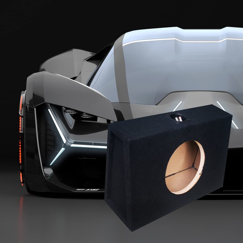 Audiotek CA-10SME 10" inch Single Angle Sealed Hatchback Box Sub