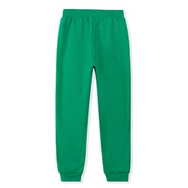 Kid Nation Kids Sweatpants Unisex Soft Brushed Fleece Casual Pull On Jogger with Pockets for Boys or Girls Size 8 10 Green 01