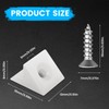 50 Pcs Drawer Angle with Screws Code Bracket Fastener, Plastic