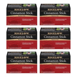 Bigelow - Té negro con canela, cafeína, 20 unidades (paquete de 6), 120 bolsas de té en total