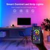 LQWELL® 20M LED Light Bar with Remote Control and App,