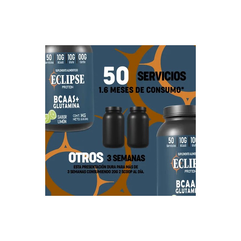 Bcaas Glutamina Muscle Life 1 Kg 50 Servicios Varios Sabor