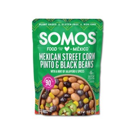 SOMOS Mexican Street Corn Pinto & Black Beans 10oz (Pack of 6)