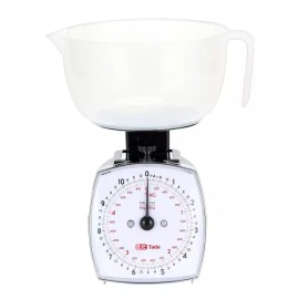 Tada 타다 11파운드 아날로그 식품 저울 기계식 다이얼 주방 탈착식 계량컵 타레 기능 친화적 Tada 11-Pound Analog Food Scale with Mechanical Dial, Detachable Measuring Cup and Tare Function, User-Friendly