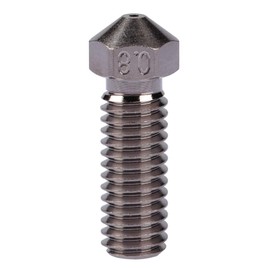 Long M6 Thread Plated Copper Nozzle 0.8 Non-Stick High Performance Compatible with 1.75mm Volcano Heater Block hotend Sidewinder SW X1 X2 3D Printing PEI PEEK or Carbon Fiber (0.8mm)