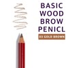 BOM Basic Wooden Brow Pencil, Waterproof Smooth Fine Shape for
