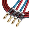 LCYOUTH Speaker Cable with Banana Plug, Finished Product, High Purity