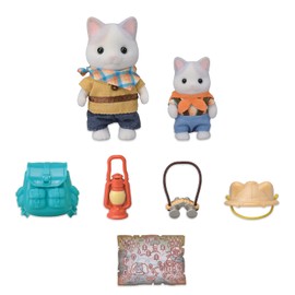 Sylvanian Families - 5763 Exciting Exploration Set -Latte Cat Brother & Baby - Dollhouse Playsets