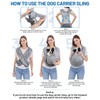 Dog Sling Carrier for Small Dogs, Front Pet Sling Carrier