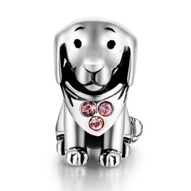 Lovans 925 Sterling Silver Charms for Bracelets and Necklaces Bracelet Charms for Women Birthday Graduation Gifts with Gift Bag (Dog)