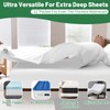 Overket Extra Deep Pocket King Sheets - 18-24 Inch 1000