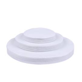 YYCRAFT 48 Felt Plate China Storage Dividers Protectors White Thick Premium Soft Round Felt Circles (3 Size,White)